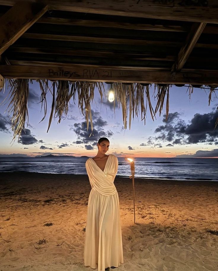 Buyishang Simple A line V Neckline Champagne Long Party Dress Prom Dresses